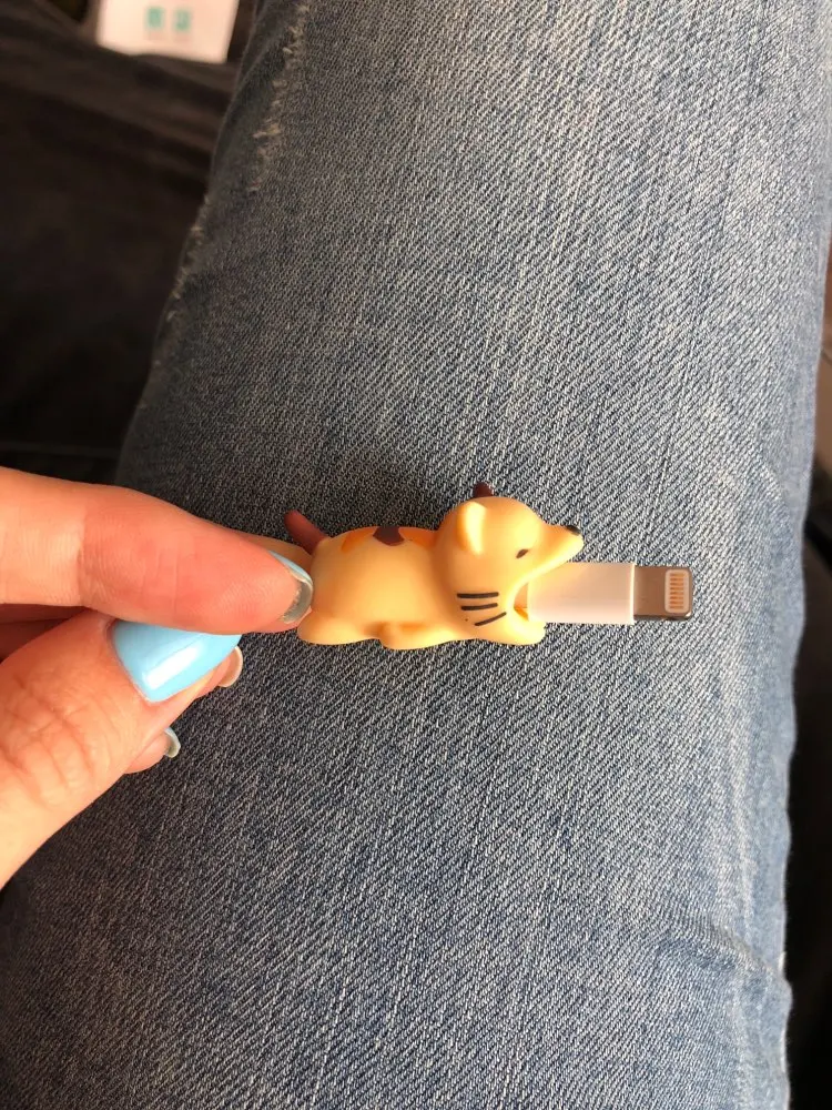 Кабель bite светящийся в темноте протектор для IPhone Winder телефон шалость игрушка ПВХ животное собака кошка кролик кукла модель забавная Прямая поставка