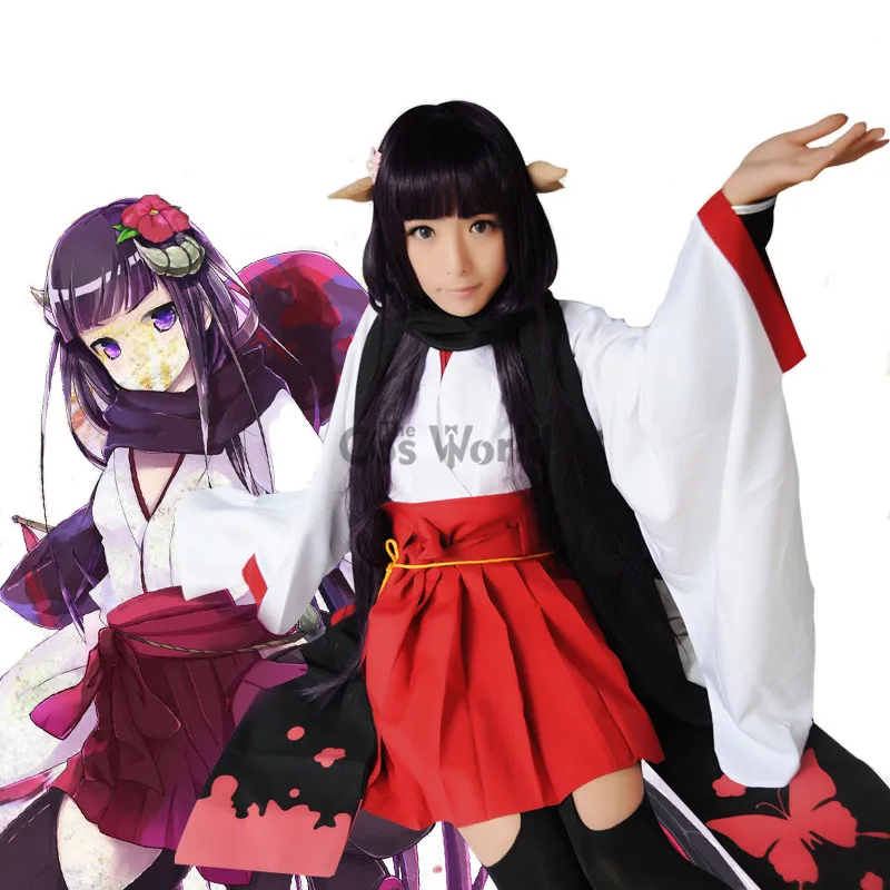 Inu x Boku SS Shirakiin Riricho кимоно платье униформа наряд Аниме косплей костюмы|anime cosplay