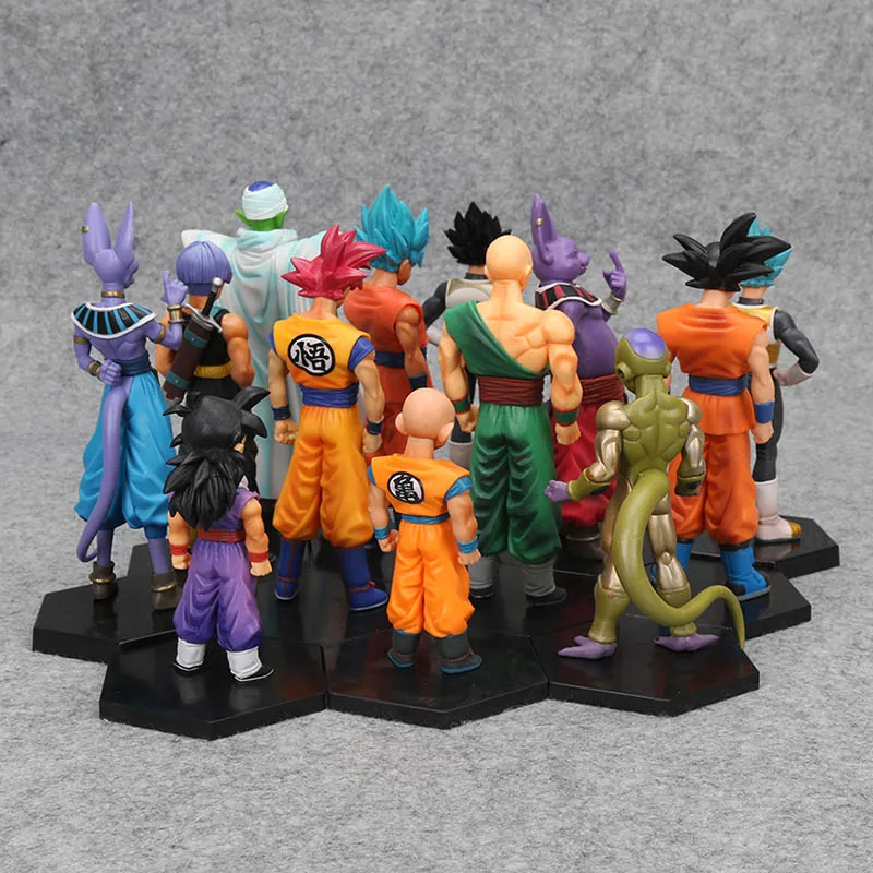 17 стилей Dragon Ball Z DBZ Kuririn Vegeta trunks Freeze Son Goku SON Gohan Piccolo Freeza Beerus Фигурки игрушки