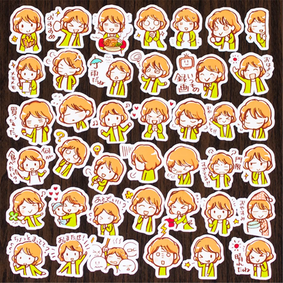 Карманные наклейки маленькая горничная 40 шт альбом декоративная наклейка для