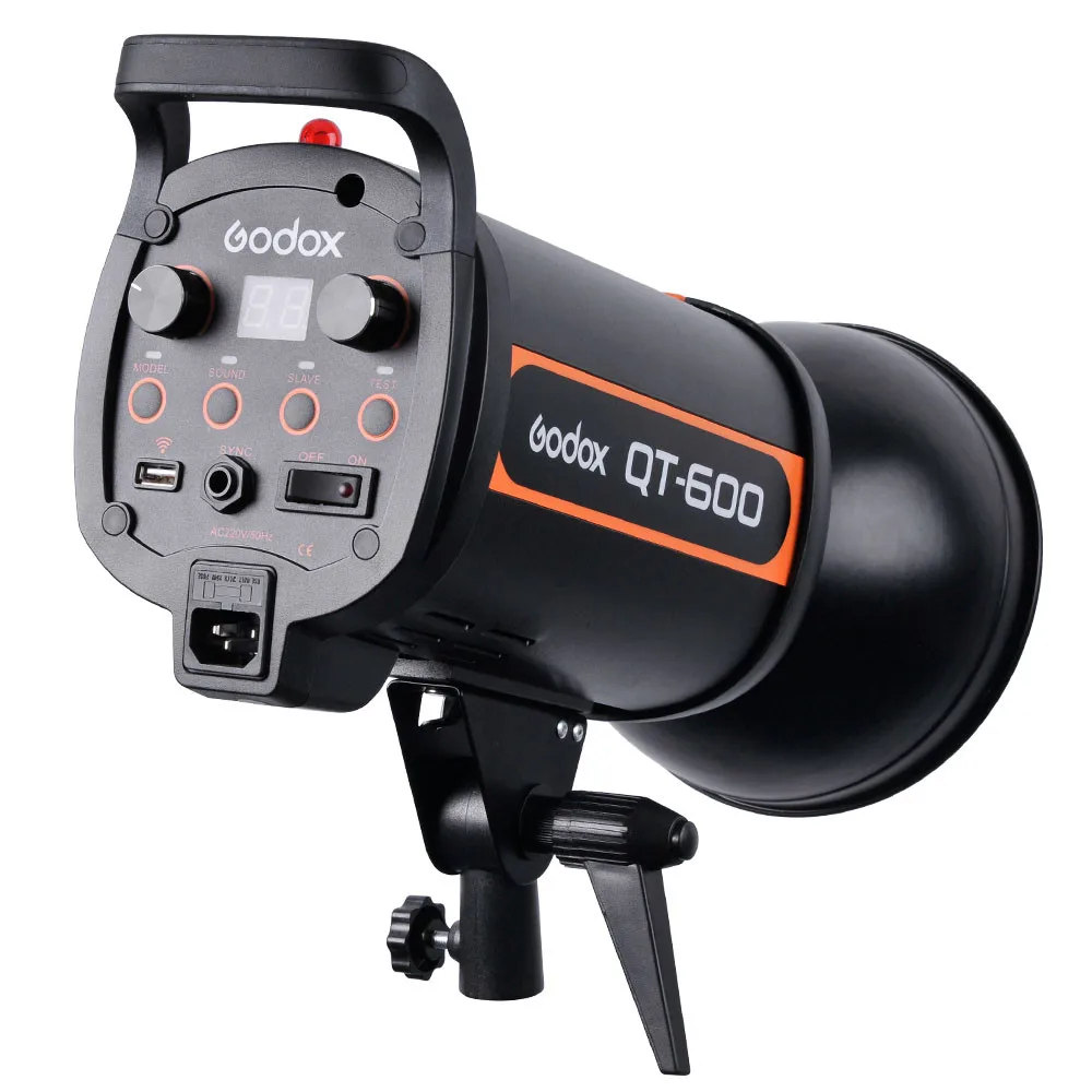 Студийная Стробоскопическая фотовспышка Godox QT-600 600 Вт лампа 600WS HSS 1/5000s для