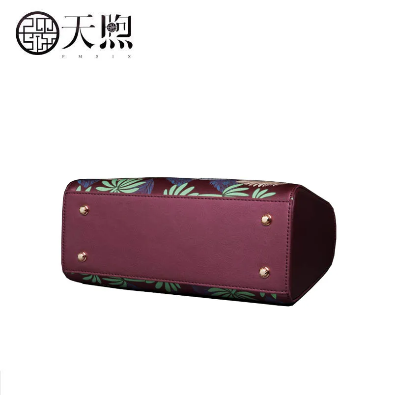 Винтажная женская сумка через плечо с принтом новинка 2019 года на вышивкой в