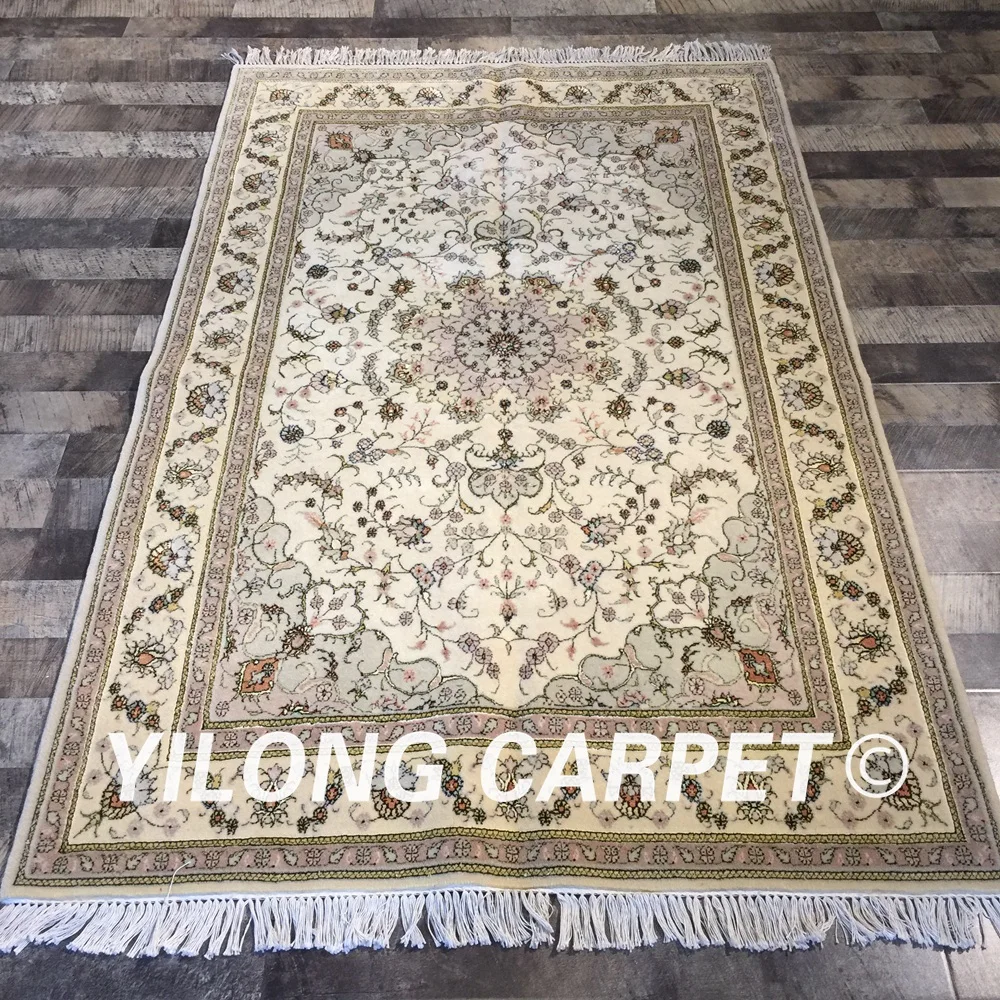 Yilong 4 'x 6' Традиционный китайский шерстяной ковер Изысканный тонкий мягкий