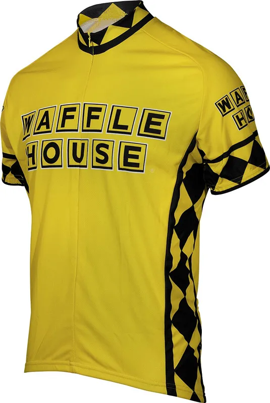 2017 Waffle House желтая велосипедная одежда для велоспорта Джерси/дышащая горного