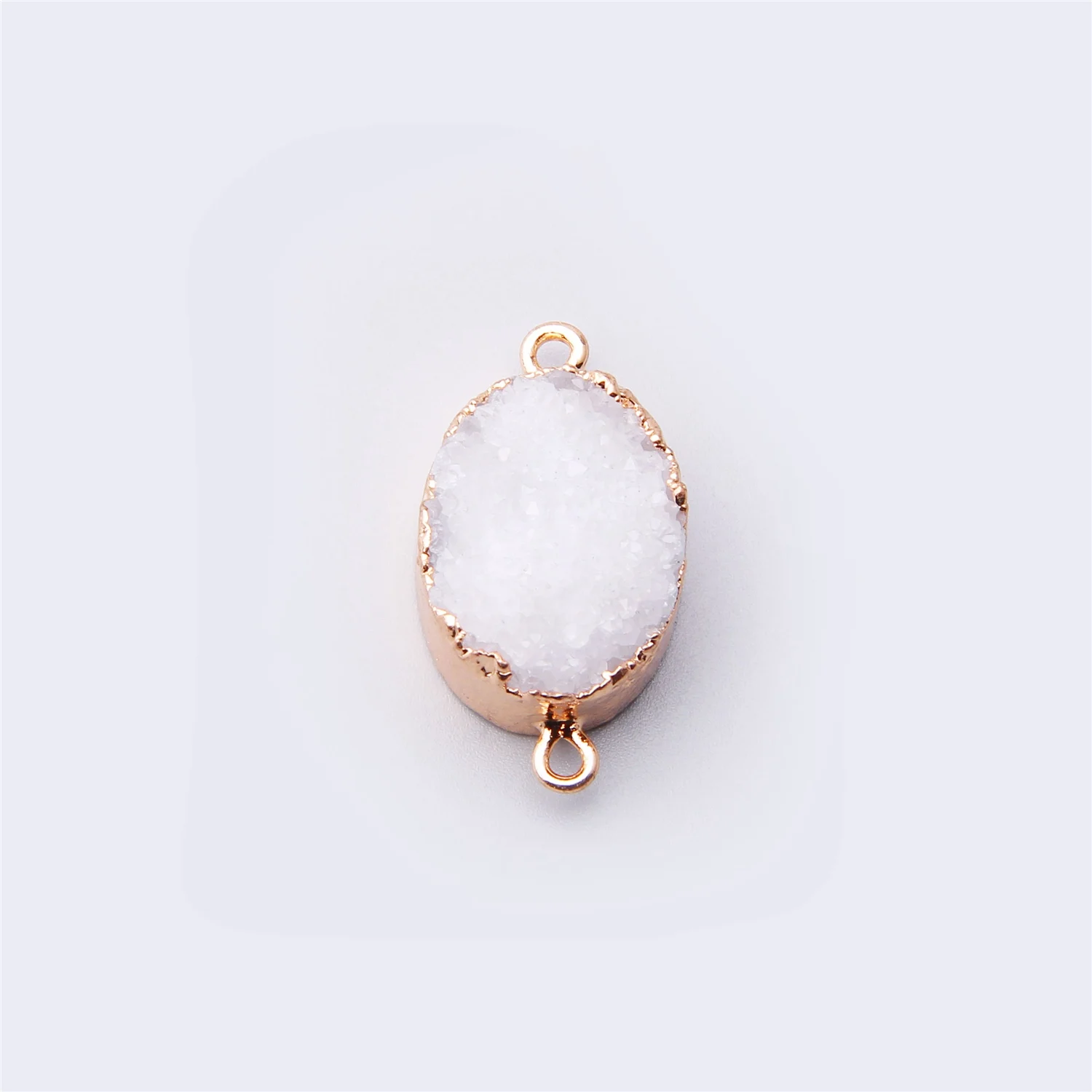 Натуральный белый кулон agates Druzy Slice соединители Позолоченные синие Агаты Drusy подвеска соединитель Подвески ожерелье в поисках розового drusy