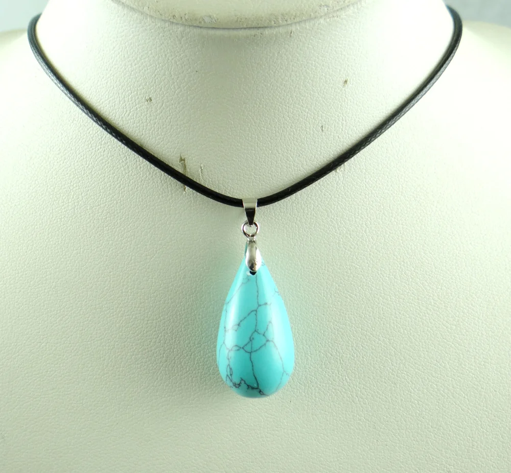 2018 new fashion natural stone crystal ornament Necklace Pendant 29*15MM | Украшения и аксессуары
