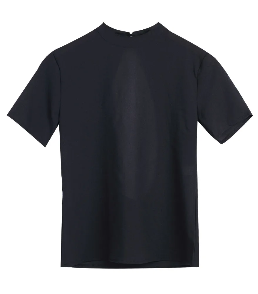 Женская свободная футболка с короткими рукавами Повседневная летняя разрезом