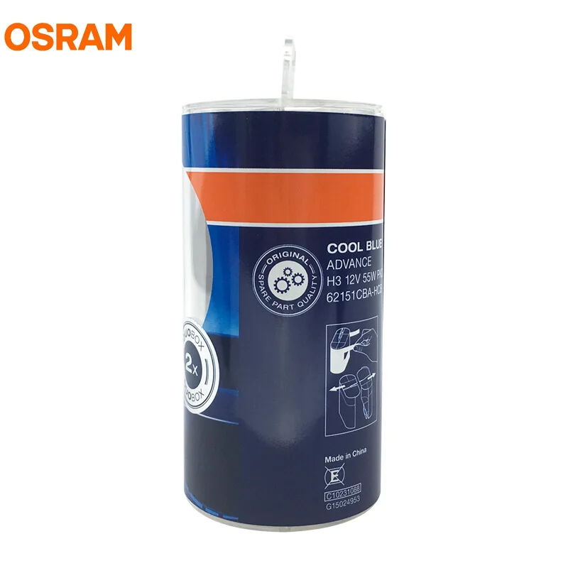 OSRAM H3 5000K 12V 55W 62151CBA холодный синий Advance галогенные лампы ксенон Мега белый 50% больше света автомобиля противотуманные фары OEM лампы пара