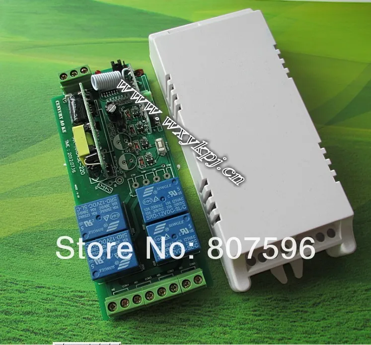 AC85V ~ 250V 10A 4 канала RF AC мощность радио дистанционное управление система 110V 220V
