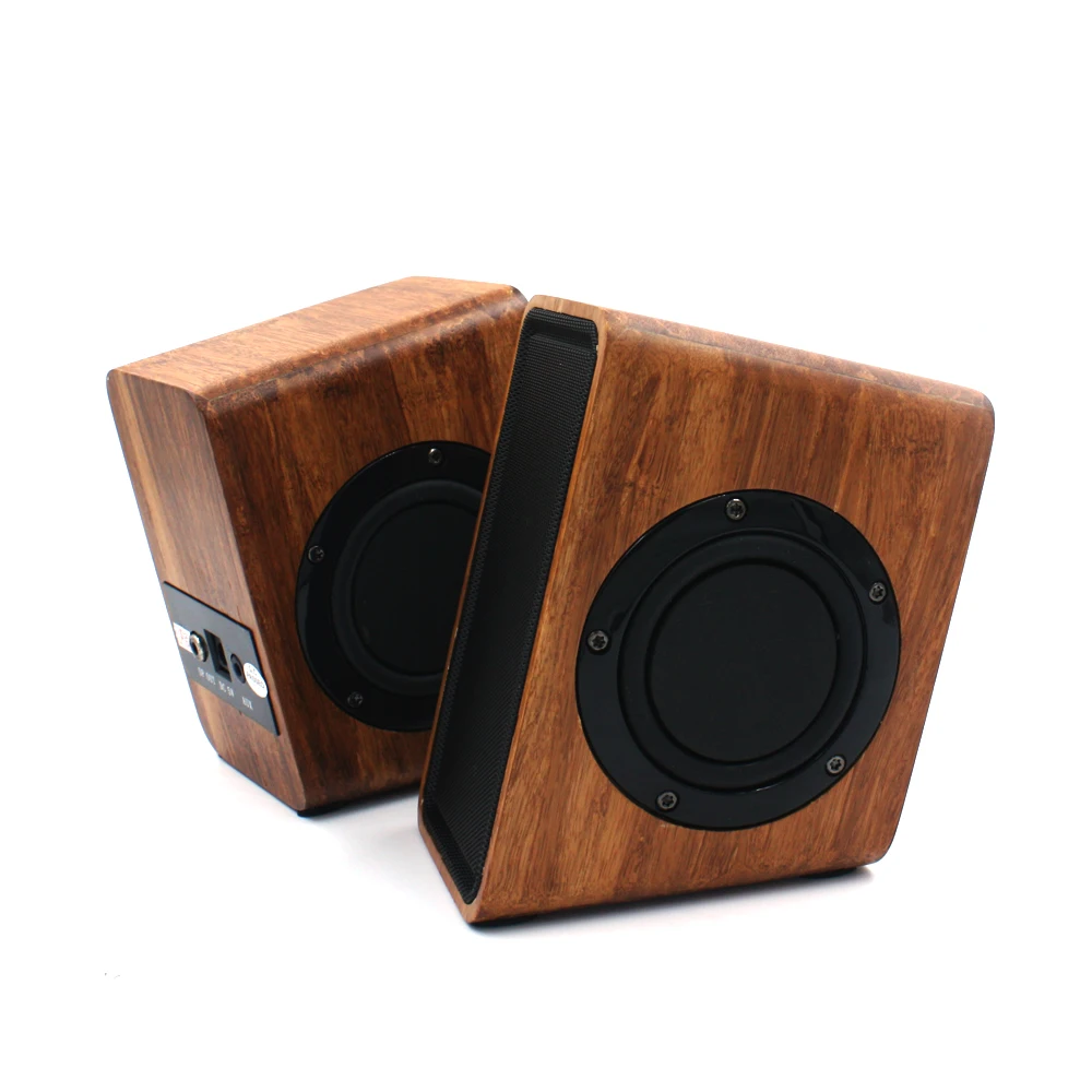 Компьютерная Колонка Techase Бамбуковая колонка с усилителем hi-fi звук