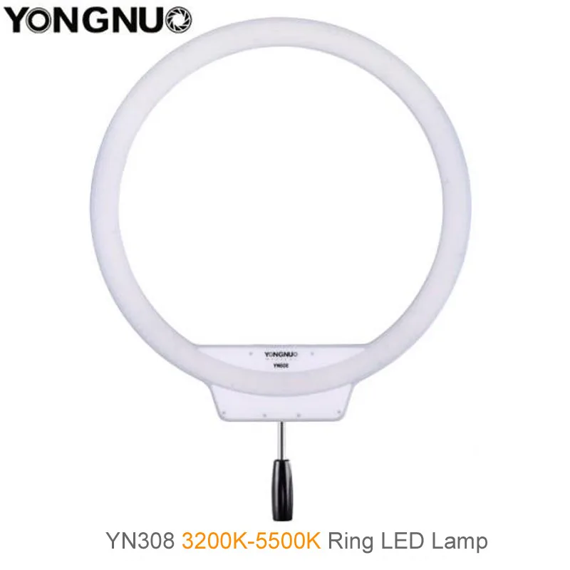 Yongnuo yn308 selfie кольцо света 3200 К ~ 5500 двухцветный температура светодиодный свет