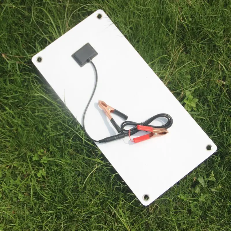 BUHESHUI 10 Вт 18В солнечная панель с кабелем 5521DC + зажимом For12V автомобильный лодочный