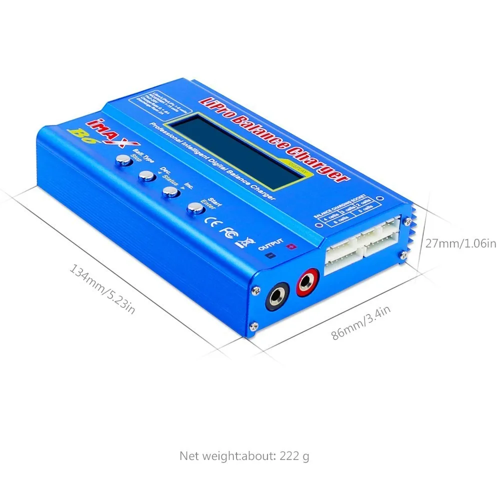 Горячая HTRC iMAX B6 80 Вт 6A зарядное устройство Lipo NiMh Li-Ion Ni-Cd цифровой RC Баланс Зарядное устройство Dis зарядное устройство+ 15 В 6A адаптер