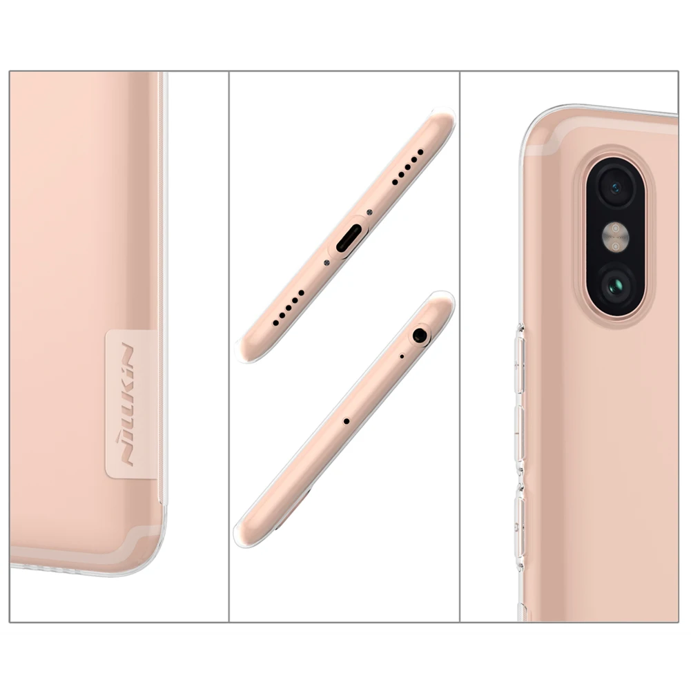 Nillkin Ультра Тонкий силиконовый чехол для Xiaomi Mi макс 3 задняя крышка корпуса Lite