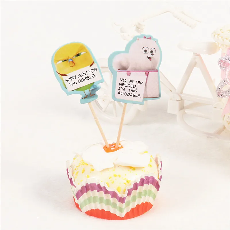 24 шт. Тайная жизнь домашних животных Макс Дюк снежный шар конфета топперы для