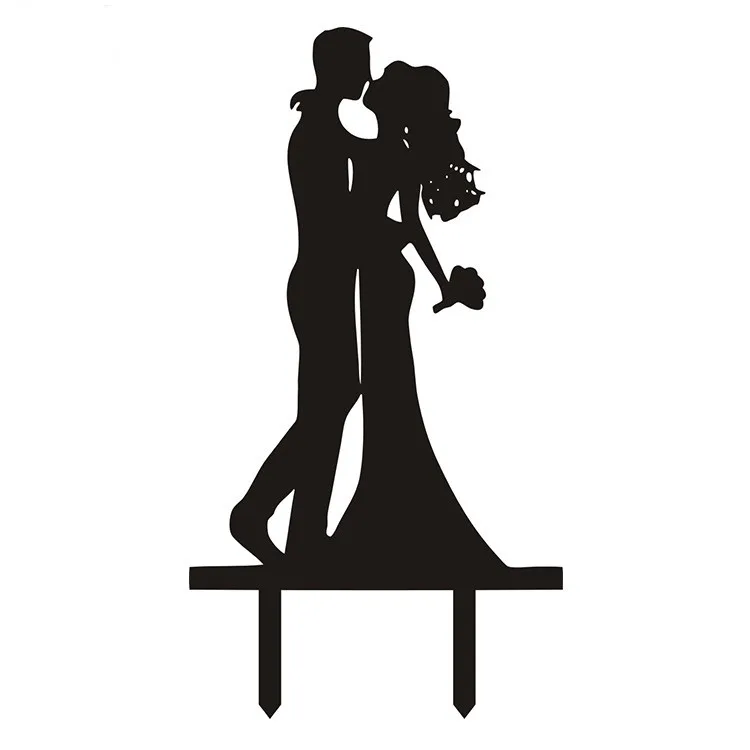 Акриловые топперы для свадебного торта романтический свадебный флаг жениха