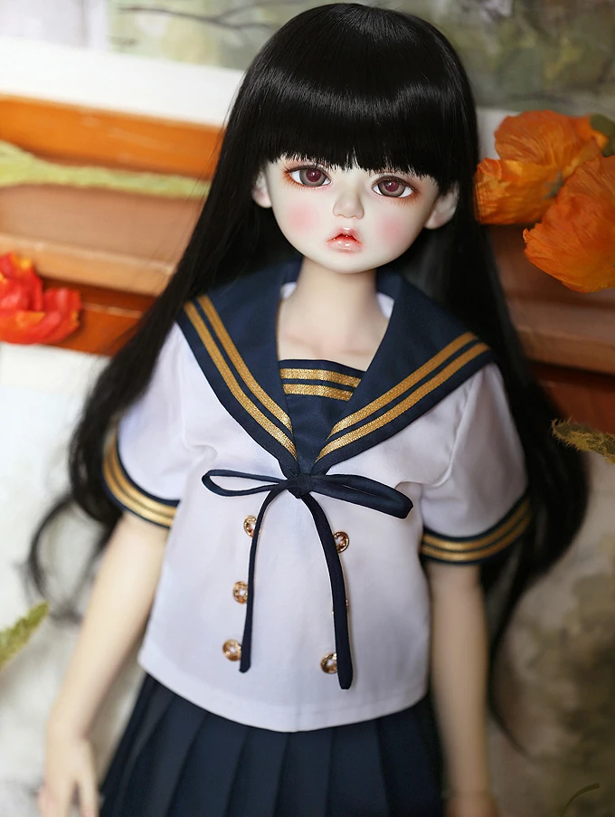 D01-P333 детская игрушка ручной работы 1/6 1/3 1/4 аксессуары для кукол BJD/SD Одежда для кукол белая кукла для мальчиков и девочек костюм моряка