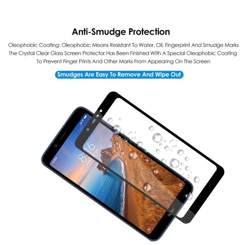 Защитное стекло закаленное 9D для Xiaomi redmi 7a|Защитные стёкла и плёнки телефонов| |