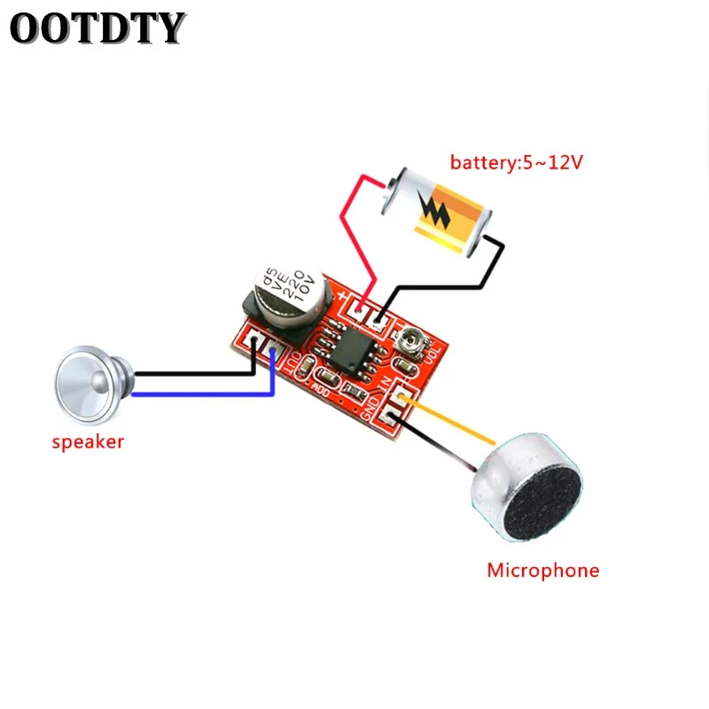 OOTDTY DC 5 V 12 микро электретный усилитель микрофон конденсатор мини доска|Усилители