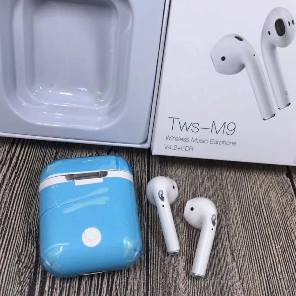 M9 TWS Беспроводные Bluetooth 4 2 наушники двойные мини сенсорные стерео гарнитура с
