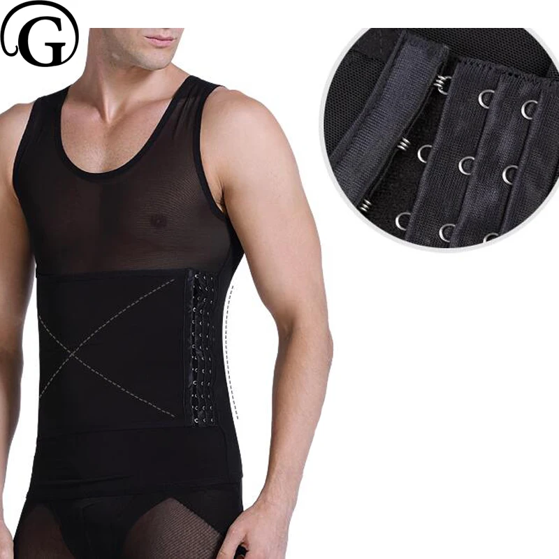 PRAYGER Для мужчин для Похудения Body Shaper Майка сжатия скульптуры средства ухода за