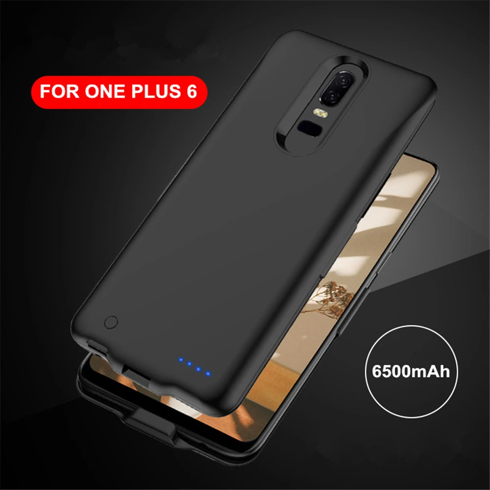 6500mAh External Battery Charger Case For Oneplus 6 Battery Cover Portable Power Bank Shockproof Charging Back Cover