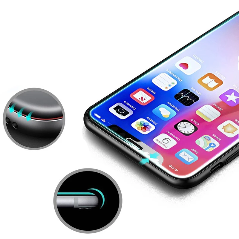 Suntaiho для iphone x стекло против пыли закаленное стекло для iphone XS MAX XR XS X защита экрана холодная резьба 5D изогнутый жесткий край
