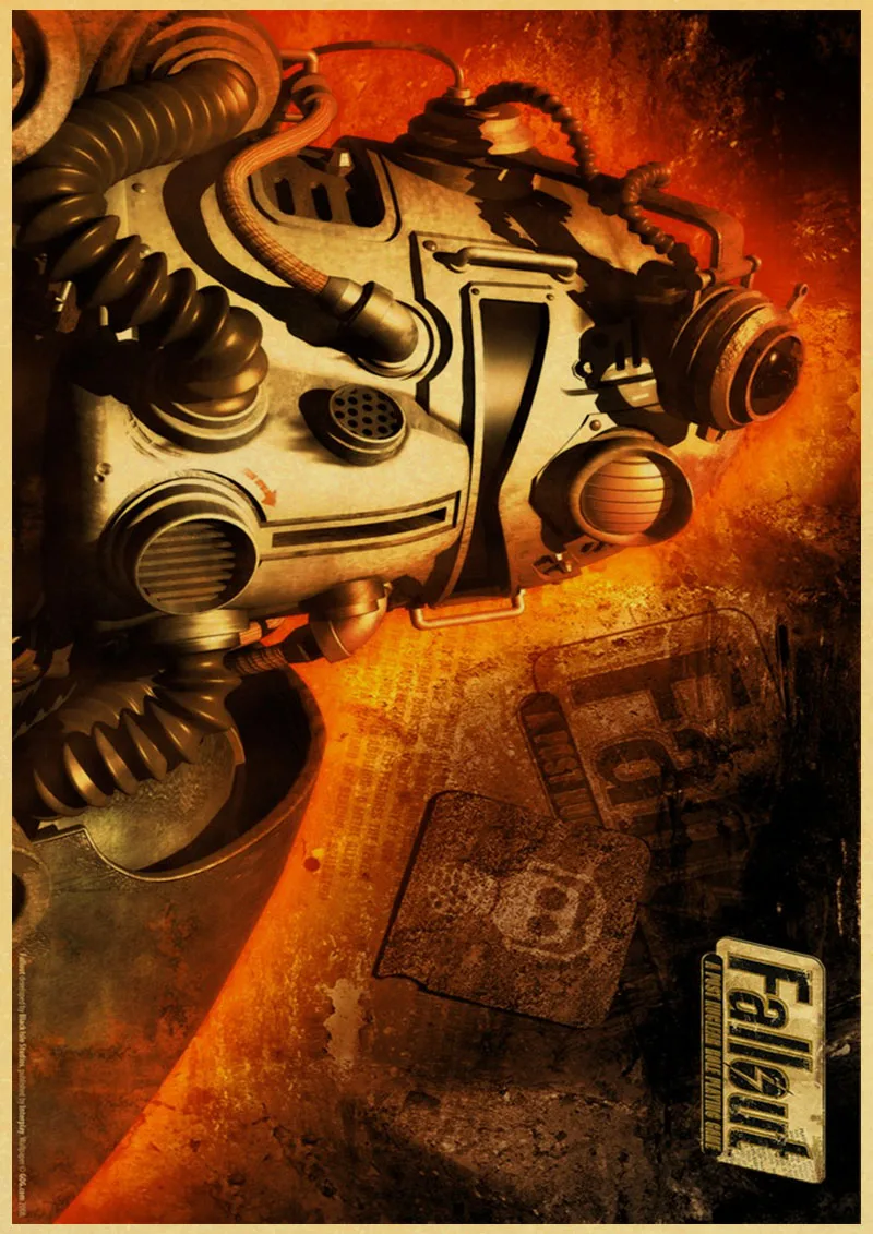 M037 Винтаж Fallout 3 4 игры ретро плакаты домашний декор крафт классические обои высокое качество живопись - Цвет: M037