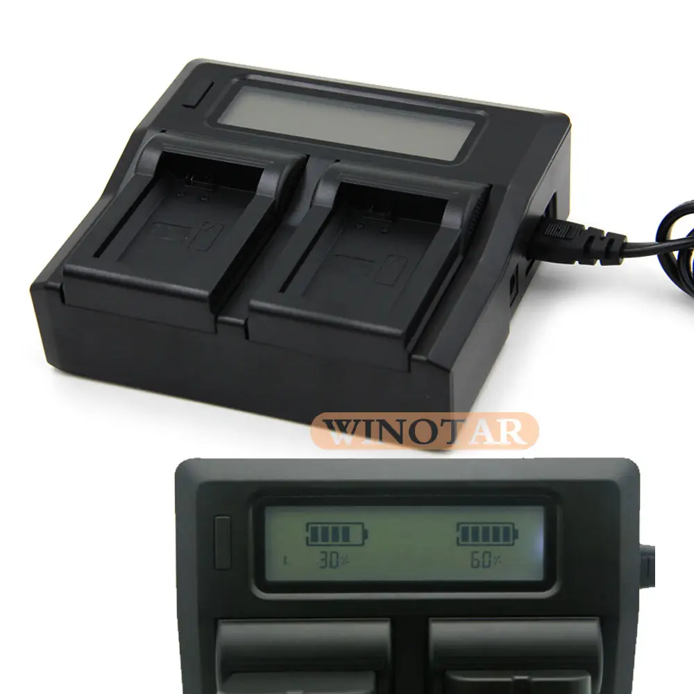 Быстрое зарядное устройство для двух аккумуляторов с ЖК дисплеем|fast battery charger|battery