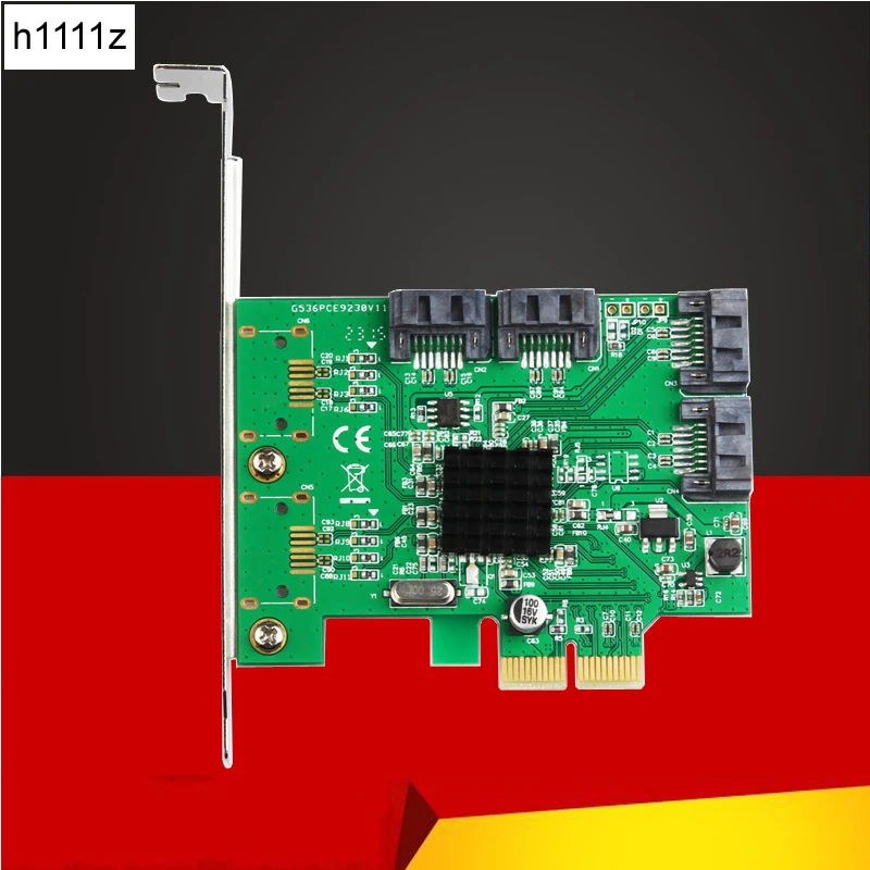 Добавьте в карты SATA Raid Card PCI Express 4 портовый HyperDuo III RAID контроллер карта marvl 88SE9230 с