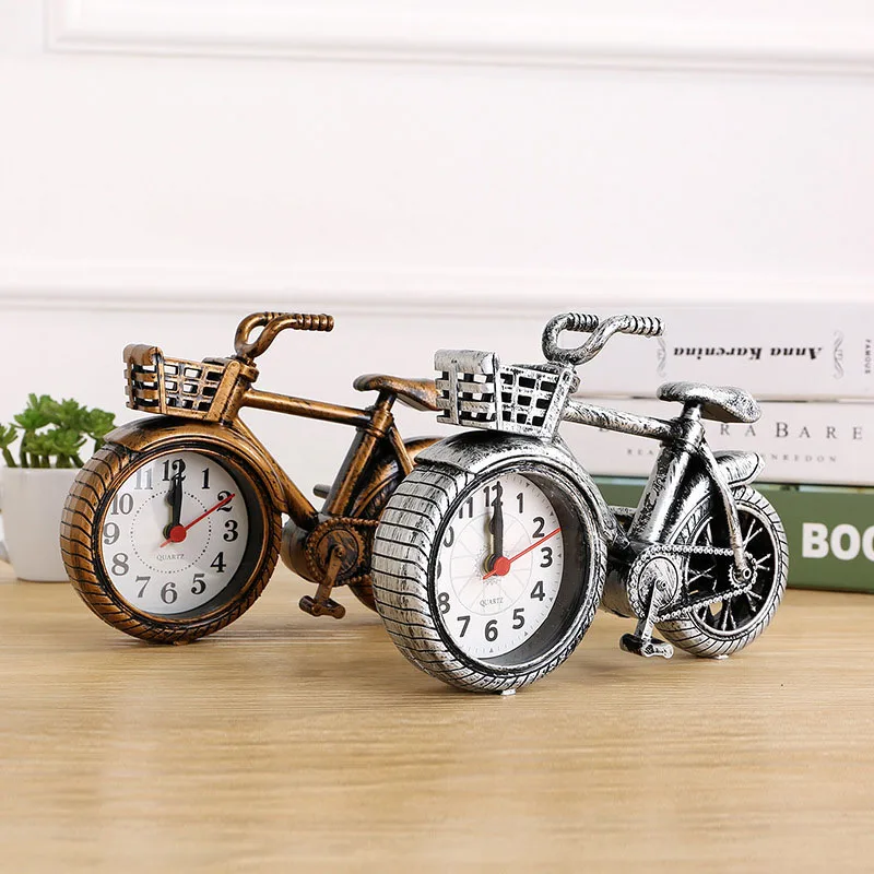 

Креативные украшения, велосипедные часы, настольные прикроватные часы-указатели, будильник, старые пластиковые часы для моделирования для ...