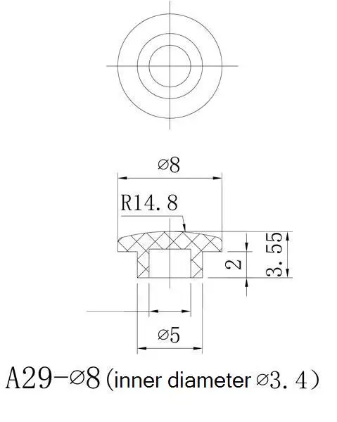 Круглый Тактильный кнопочный переключатель A29 100 шт. 6X6X5/5 5/6/7 мм крышка