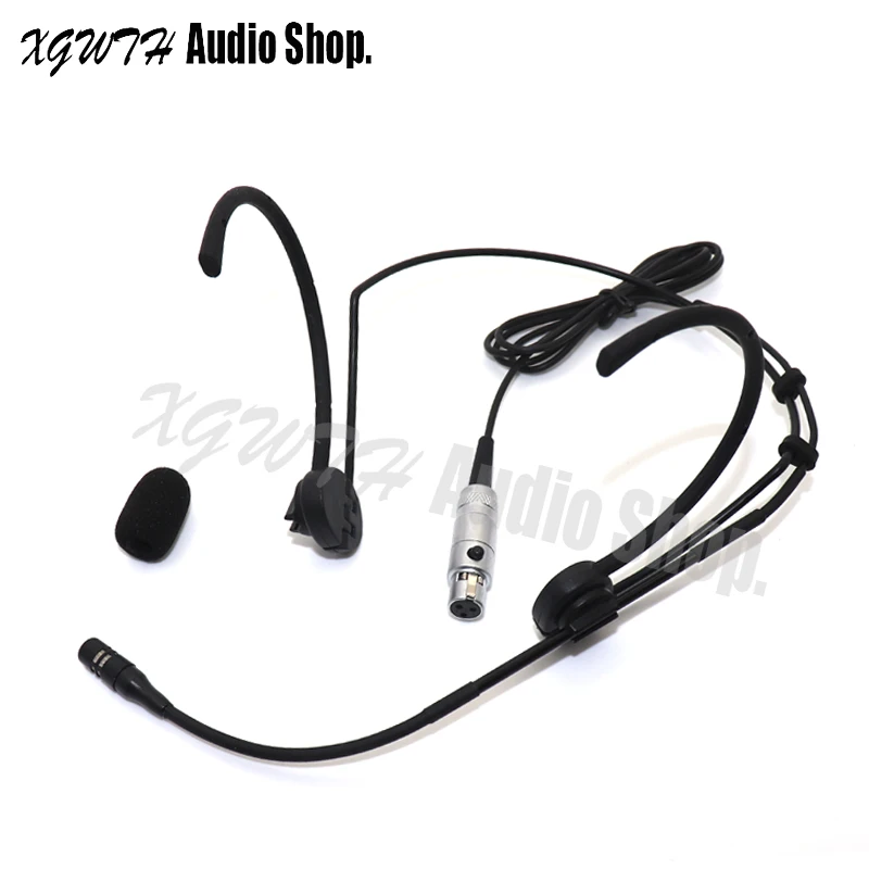 For AKG 3 Pin Складная двойная Ушная головка гарнитура головной микрофон для AKG Shure Audio-Technica Sennheiser MiPro Беспроводная авиационная предохранительная вилка - Цвет: For AKG 3 Pin