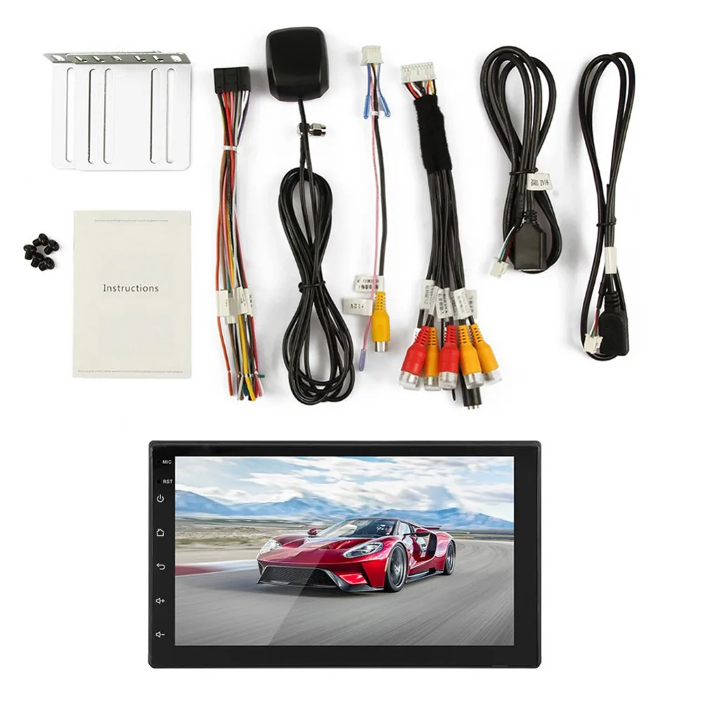Автомобиль 2 din Авто Радио 7 дюймов HD мультимедиа Bluetooth Android 8 1 сенсорный экран MP5