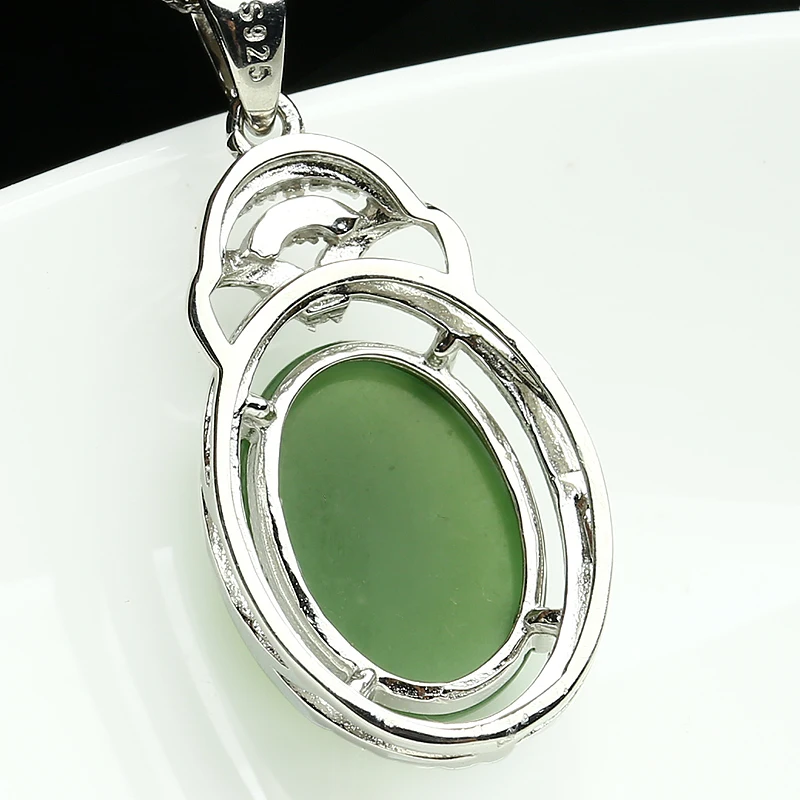 Натуральный Jade Jasper Кулон Кольцо Серьги Набор 925 серебро мозаика и Hetian нефрит