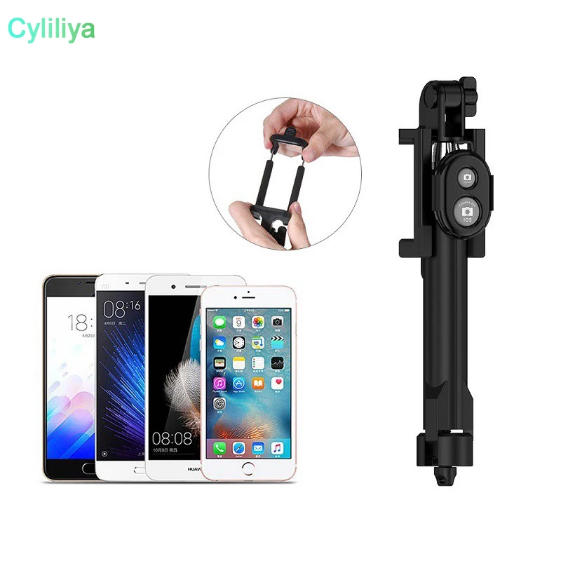 Складная мини-селфи-палка селфи-Палка с Bluetooth + штатив пульт дистанционного