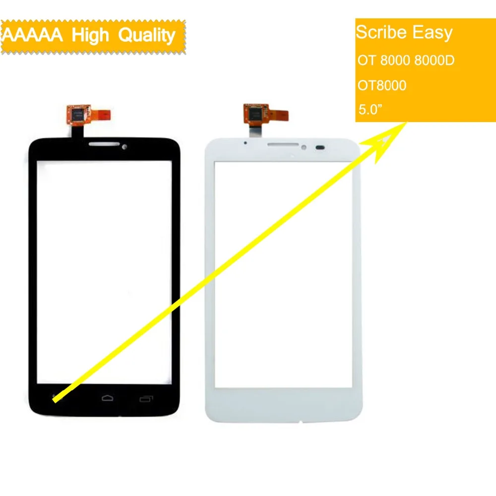 Сенсорный экран для Alcatel One Touch Scribe Easy OT 8000 8000D OT8000 сенсорная панель сенсор