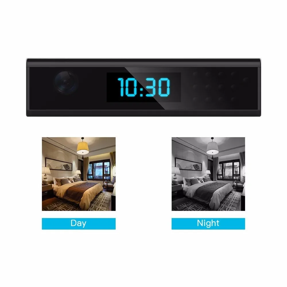 Ночное видение wifi мини 1080P HD Беспроводная камера часы няня IP Поддержка Android/iOS/iPhone