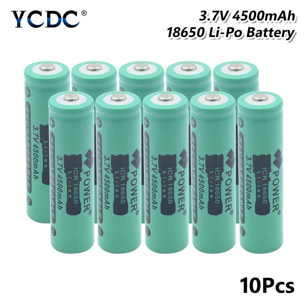 18650 батарея литий ионная 4500mAh 3 7 V электронная сигарета перезаряжаемые батареи
