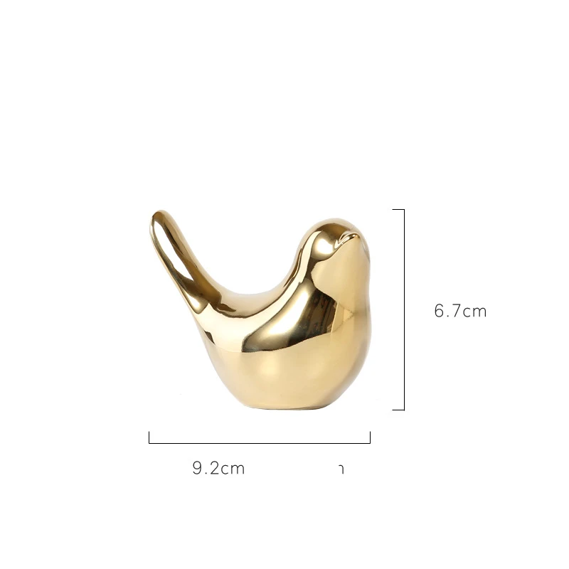 M Скандинавское домашнее покрытие аксессуаров золотая птица украшения ремесла настольное украшение модель комнаты стол книжный шкаф украшения подарок - Color: M