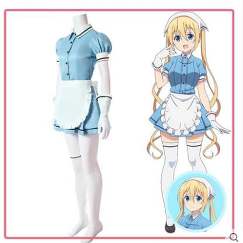 Высокое качество аниме Blend S Хината Kaho rolecos карнавальный костюм женский фартук