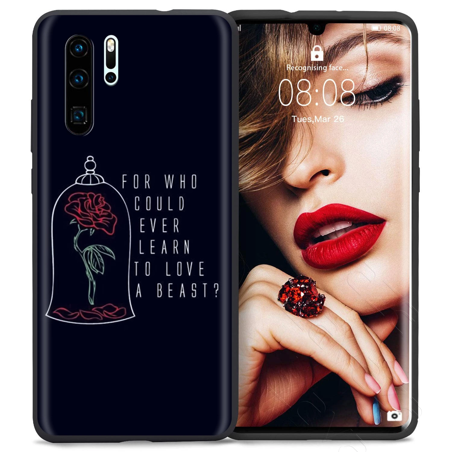 1 Чехол Lavaza beauty Beast Rose Princess для huawei mate Y7 Y9 P8 P9 P10 P20 P30 Lite Pro P Smart Mini - Цвет: 1