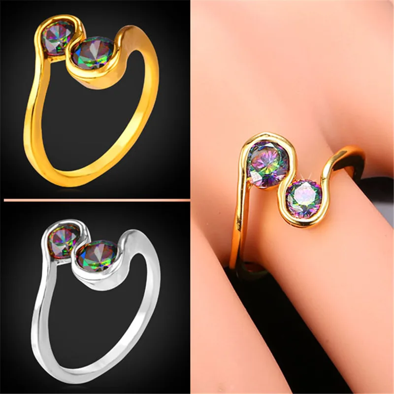 Кольцо Kpop Трендовое кольцо с цифрой 8 кристаллом циркония для женщин