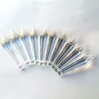 10 шт. 55*13 мм прозрачная Хрустальная люстра Призма (Бесплатные Кольца) стеклянные подвесные Подвески для Топпер на Рождественский торт украшение