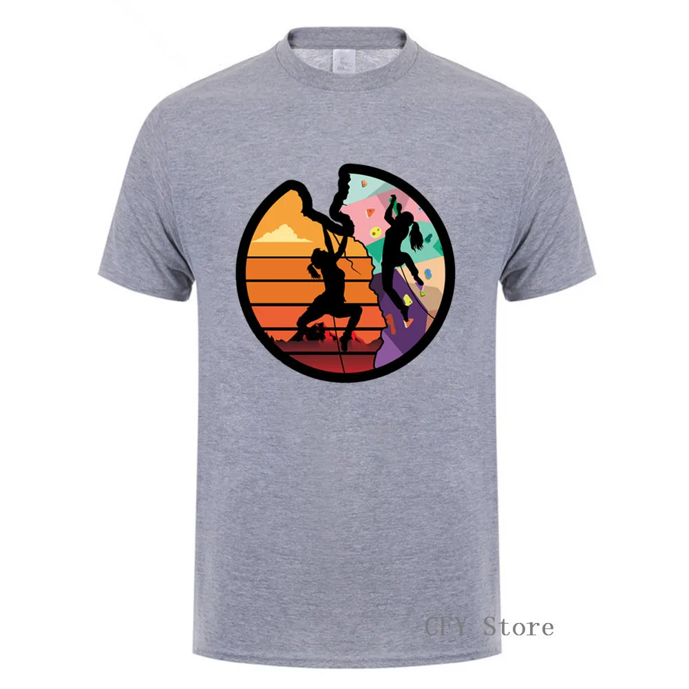 Домашние футболки с коротким рукавом для скалолазания спортивные из мягкого