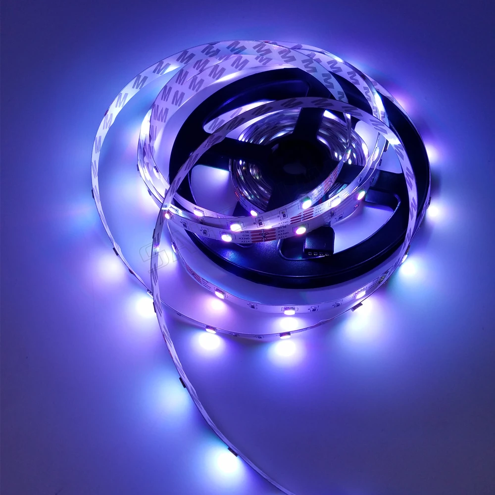 Лучшая цена 5 м/рулон 5050 SMD гибкая светодиодная лента 30 светодиодов/м лампа 12 В