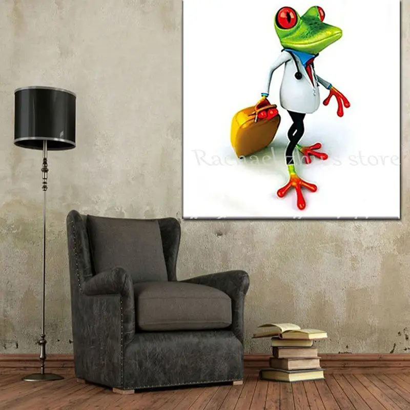 Картина маслом на холсте с животными ручная роспись|frog oil painting|oil paintingpaintings on canvas |