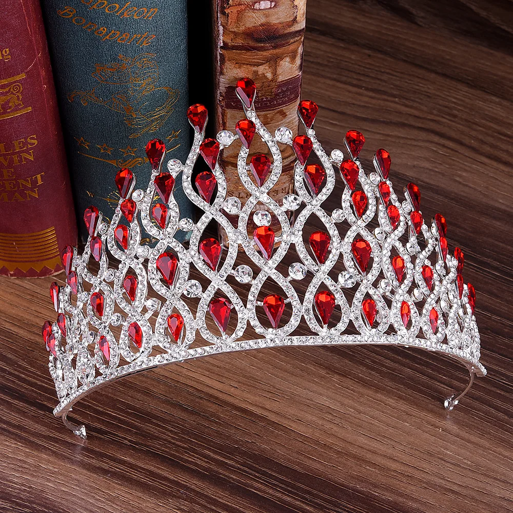 Диадема KMVEXO многослойная Свадебная с кристаллами диадема для невесты