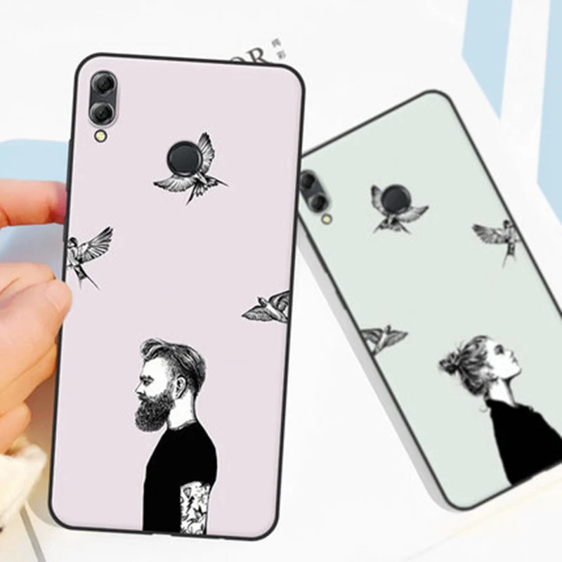 Чехол для Huawei P Smart 2019 мягкий силиконовый чехол телефона с изображением Леона