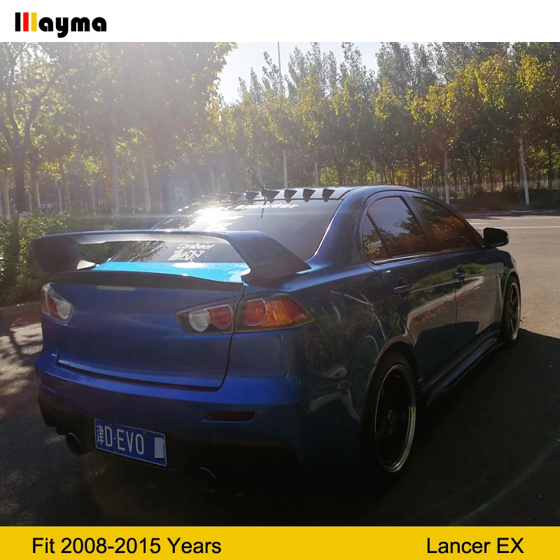Муляж крыши в стиле акулы спойлер для CF Mitsubishi Lancer EX 2008 2015 года задний из имитации